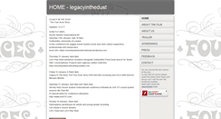 Desktop Screenshot of legacyinthedust.net